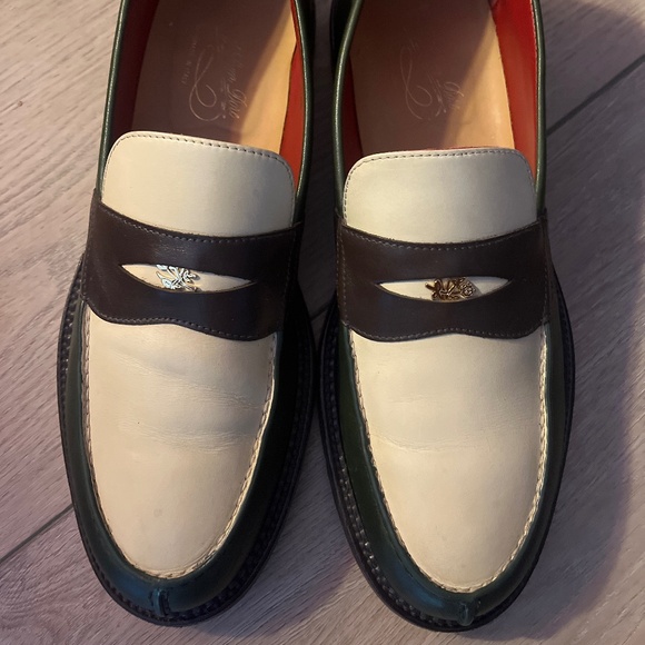 Aime Leon Dore Queens Crest Loafer: Green - Picture 1 of 6